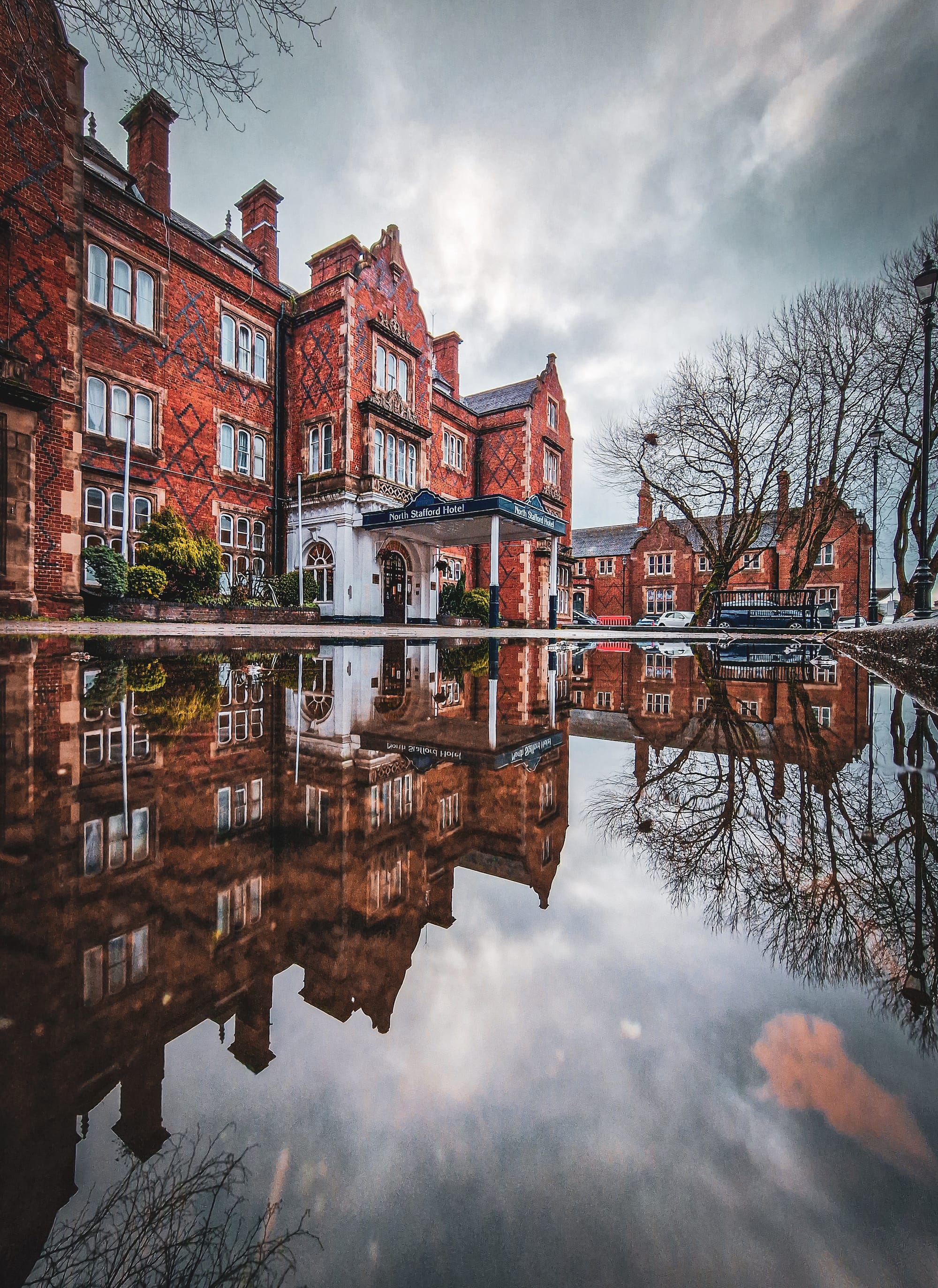 North Stafford Hotel showing the ponding in a photo I took in 2023